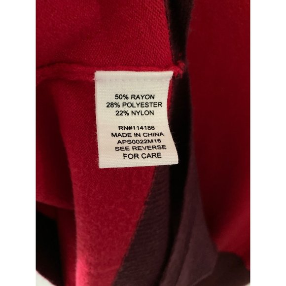 NWT  ADYSON PARKER COLORBLOCKED COWLNECK SWEATER REGATTA RED  Small - Picture 6 of 7